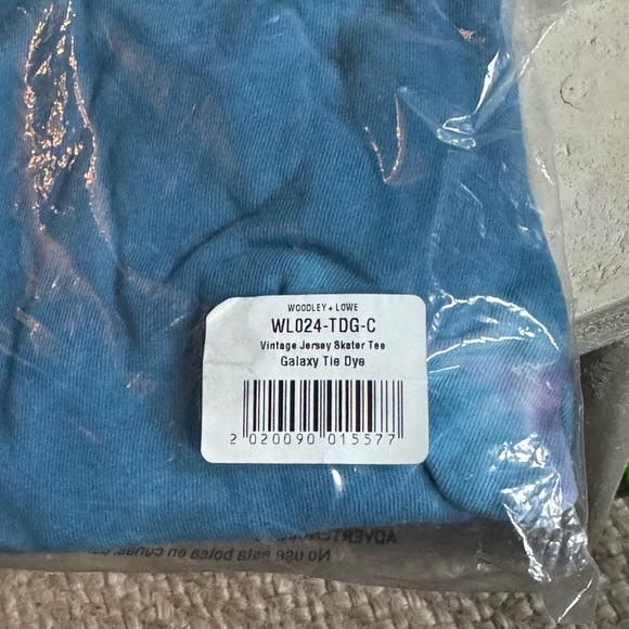 WOODLEY + LOWE Vintage Jersey Skater Tee, Galaxy Tie Dye - Size C - Picture 4 of 6
